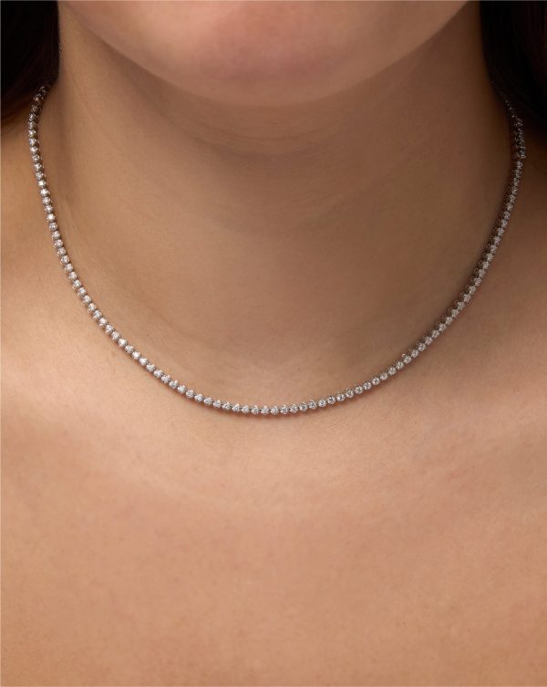 2-in-1 Diamond Tennis Necklace + Bracelet Discount