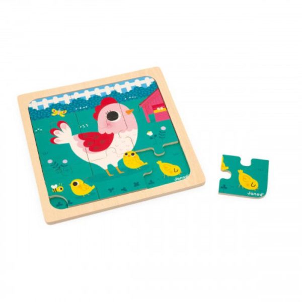 9 Piece Wooden Puzzle For Cheap