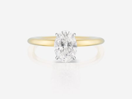 1.13 Lab Grown Oval Cloud Solitaire Online