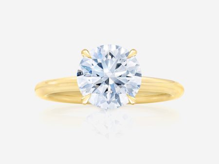 2.77 Lab Grown Round Brilliant Cloud Solitaire Online Sale